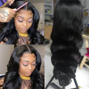 Natural 360 Lace Frontal Wigs Pre Plucked With Baby Hair Body Wave Brazilian Human Hair Wig - Image 6