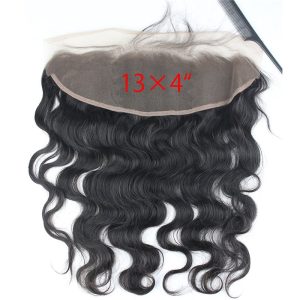 13x4 Full Lace Frontal Closure Body Wave Free Part Ear to Ear Brazilian Human Hair Extensions Frontal Lace Closure with Baby Hair Bleached Knot - Image 2