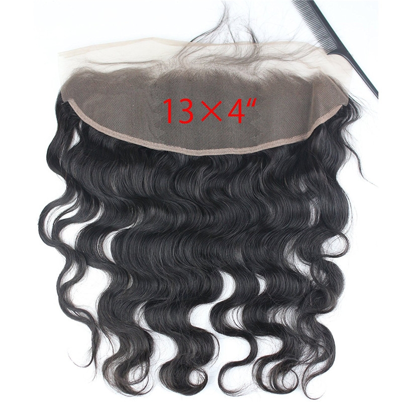 13x4 Full Lace Frontal Closure Body Wave Free Part Ear to Ear Brazilian Human Hair Extensions Frontal Lace Closure with Baby Hair Bleached Knot - Image 2