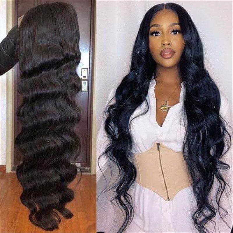 Hd Transparent Lace Wigs Body Wave 13X4 Lace Frontal Human Hair Wigs Pre Plucked Hairline - Image 3