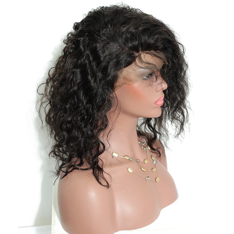 Silk Top Full Lace Wigs Short Bob Silk Base Human Hair Wigs 150% With Baby Hair Pre Plucked Wavy Brazilian Remy Hair Bleached Knots - Image 3