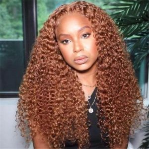 #30 Chestnut Brown Color Human Hair Wigs 13*6 Hd Lace Frontal Wig Pre Plucked Hairline - Image 5