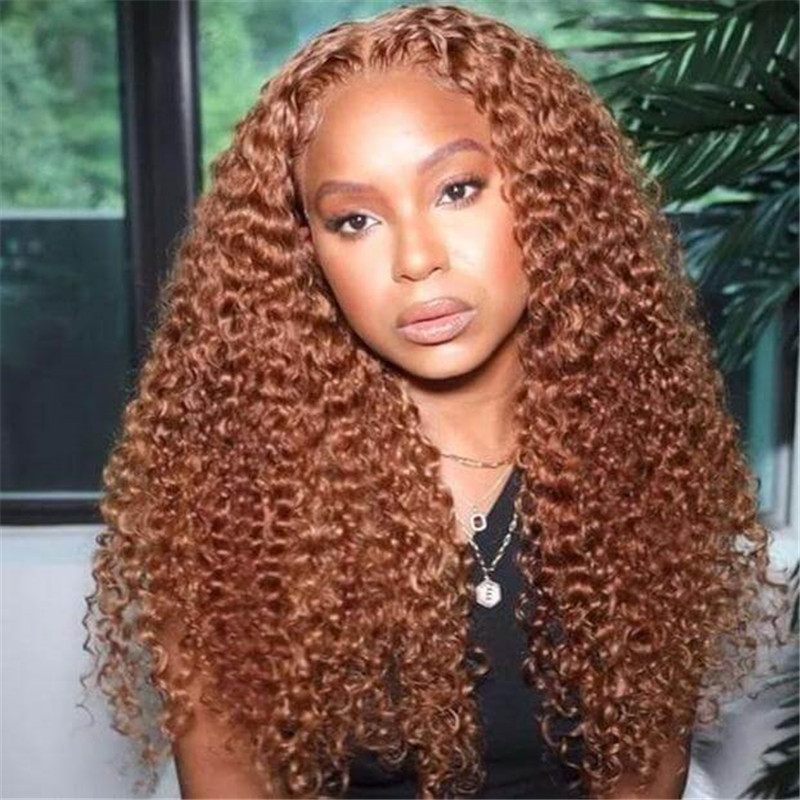 #30 Chestnut Brown Color Human Hair Wigs 13*6 Hd Lace Frontal Wig Pre Plucked Hairline - Image 5