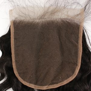 Transparent HD Swiss Thinner lace 5x5 Lace Closures Curly Unprocessed Brazilian Human Hair Pieces Bleached Knots with Baby Hair Free Part - Image 5