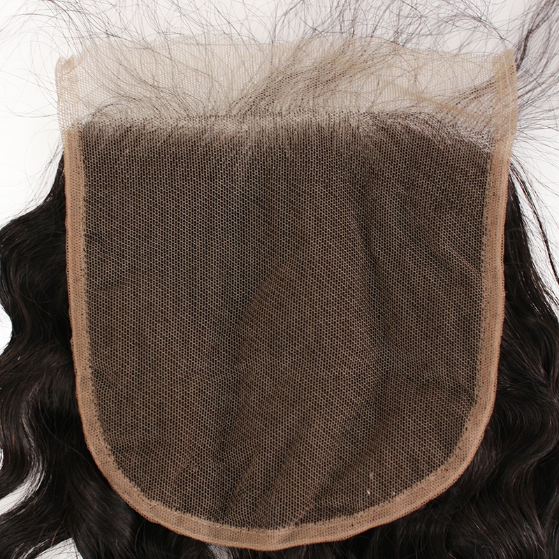Transparent HD Swiss Thinner lace 5x5 Lace Closures Curly Unprocessed Brazilian Human Hair Pieces Bleached Knots with Baby Hair Free Part - Image 5