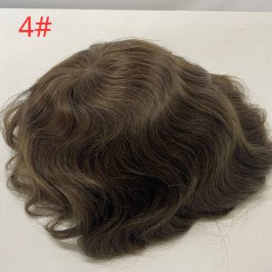 PU 0.02-0.03 mm Ultra Thin Skin Toupee for Men European Human Hair Pieces for Men Hair Replacement System in 10x8" Hair Prosthesis Units Patch Implant for Men - Image 6