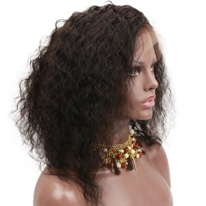 Curly Lace Front Human Hair Wigs Brazilian Remy Hair Lace Wigs for Black Women Pre Plucked Natural Hair Line Bleached Knots Baby Hair Around - Image 3