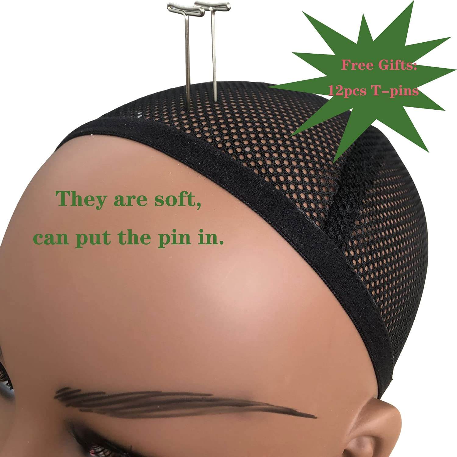 Realistic Female Mannequin Head with Shoulder Manikin PVC Head Bust Wig Head Stand with Makeup for Wigs Display Making,Styling,Sunglasses,Necklace Ear - Image 13