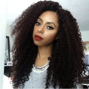 Brazilian Lace Front weave Ponytail Wigs Kinky Curly Wig Pre-Plucked Natural Hair Line 150% Density wigs - Image 5