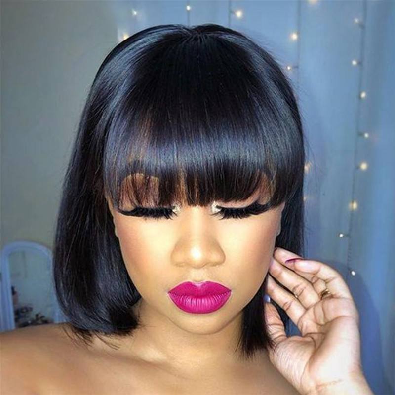 Short Bob Wig 8-14inch Brazilian 13x4 Lace Front Human Hair Wigs Pre Plucked 150% Density Bob Wigs For Black Women - Image 5