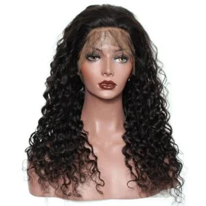 Alternative view of Pre Plucked 360 Lace Wigs Malaysian Remy Hair Loose Curly  Human Hair Wigs