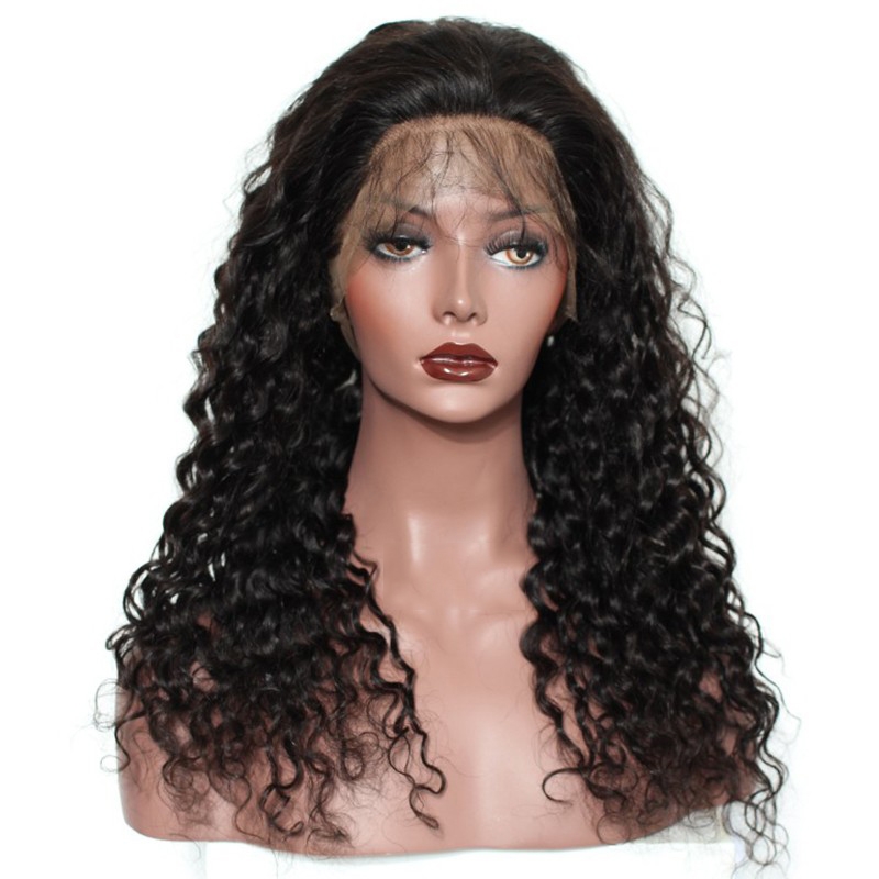 Pre Plucked 360 Lace Wigs Malaysian Remy Hair Loose Curly Human Hair Wigs - Image 2