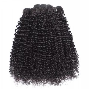 Alternative view of 4B/4C  Kinky Curly Burmese 100% Remy Hair Extension Human Hair Weft Unprocessed Virgin Human Weave 3 Bundle