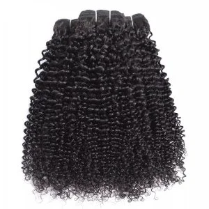 4B/4C  Kinky Curly Burmese 100% Remy Hair Extension Human Hair Weft Unprocessed Virgin Human Weave 3 Bundle - Image 2