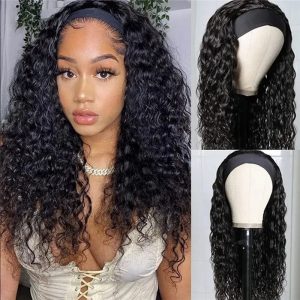 Body Wave Headband Wig Human Hair Wigs Balayage Ombre Highlight With Dark Roots, Wear And Go None Lace Human Hair Wigs For Black Women - Image 6