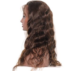 Alternative view of Lace Front Human Hair Wigs Body Wave 250% Density Wig Pre-Plucked Natural Hair Line with Baby Hair #4 color