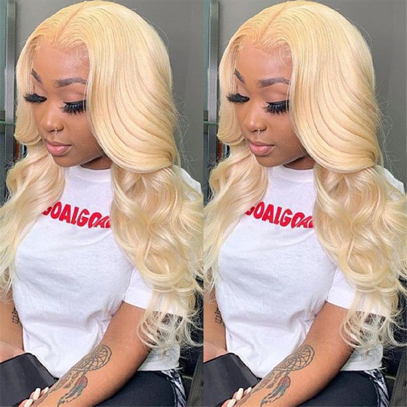 613 Honey Blonde Body Wave 13X6 Hd Lace Wigs Human Hair Wigs For Women Pre Plucked - Image 4