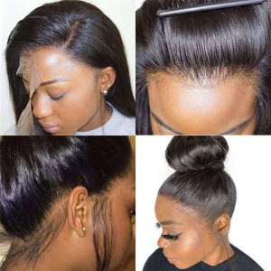 Natural 360 Lace Frontal Wigs Pre Plucked With Baby Hair Body Wave Brazilian Human Hair Wig - Image 5