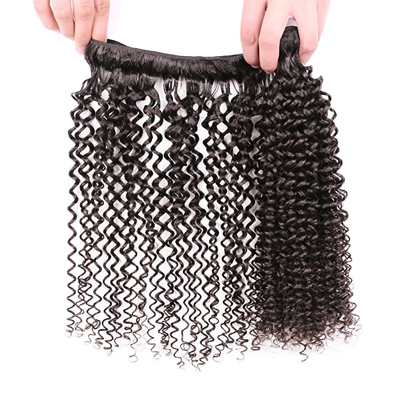 Unprocessed Human Curly Hair Malaysian Deep Curly Human Hair 3 Bundles With 4x4 Lace Closure - Image 4