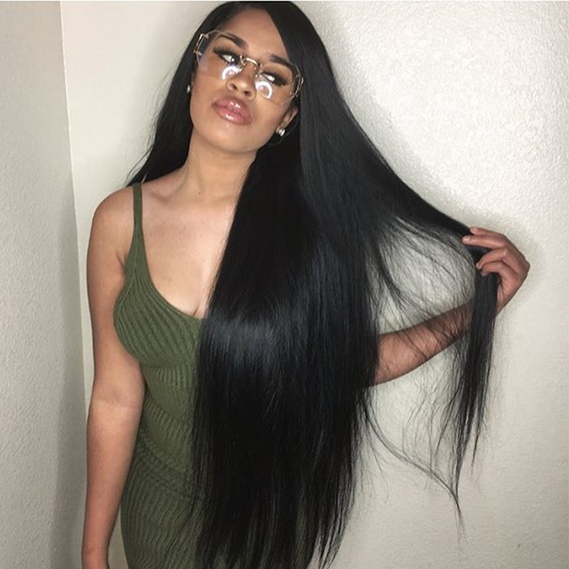 Lace Front Wigs 250% Density Lace Front Human Hair Wigs For Black Women 8A Silky Straight - Image 6