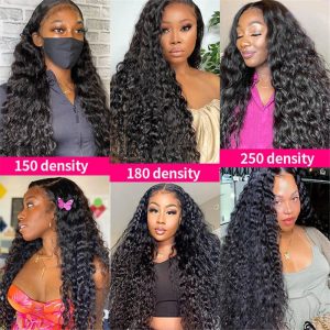 Glueless Water Wave 13X4 Hd Lace Front Wig Pre Plucked Natural Hairline 100% Virgin Human Hair Wigs - Image 6