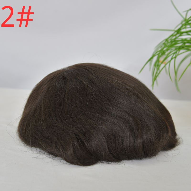 PU 0.02-0.03 mm Ultra Thin Skin Toupee for Men European Human Hair Pieces for Men Hair Replacement System in 10x8" Hair Prosthesis Units Patch Implant for Men - Image 9
