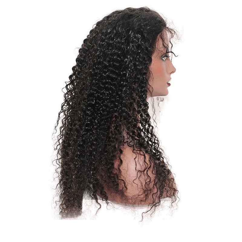 360 Lace Wig 180% 10A Brazilian Human Hair Wigs Deep Curly Free Part Wig with Baby Hair for Women - Image 3
