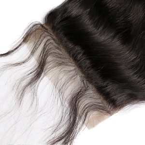 Transparent HD Swiss Thinner lace 5x5 Body Wave Lace Closure Free Part Human Hair Natural Color Brazilian Remy Hair Closure Bleached Knots With Baby H - Image 3