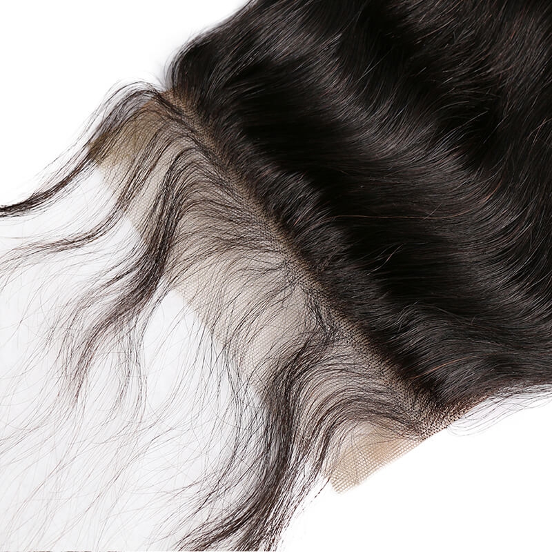 Transparent HD Swiss Thinner lace 5x5 Body Wave Lace Closure Free Part Human Hair Natural Color Brazilian Remy Hair Closure Bleached Knots With Baby H - Image 3