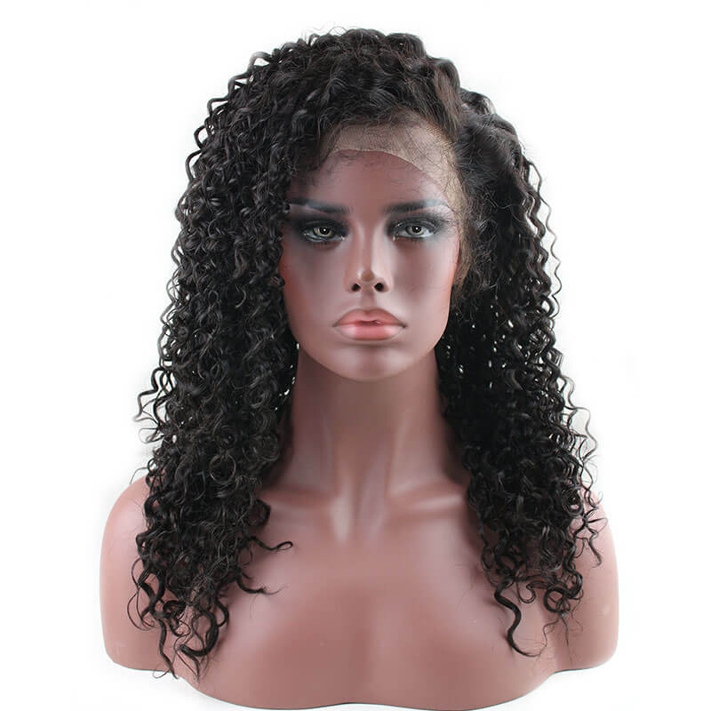 300% High Density Lace Front Human Hair Wig Deep Wave Unprocessed Brazilian Human Hair Lace Front Wig for Black Women Natural Color (20 inch) - Image 2