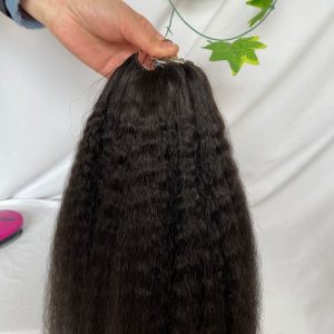 200pc/Lot Kinky Straight Feather Line Hair Extensions 100% Human Hair Extensions Long  18-24inch Feather Hair Extensions - Image 6