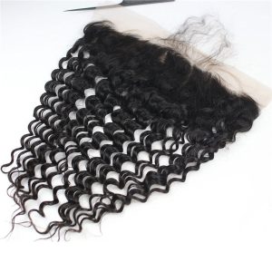 Lace Frontal Closure 13x4 Soft Curl Wave Free Part Ear to Ear Brazilian Human Hair Frontal Closure with Baby Hair Bleached Knots Natural Color - Image 3