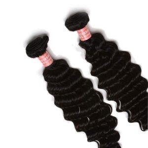 Deep Wave Brazilian Hair Weave Bundles For Sale 1 Pc 8A Hair Products Curly Human Hair Extensions (1 PC) - Image 3