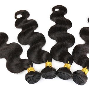 Body Wave Human Hair Bundles of Hair Extensions for Sale Brazilian Remy Hair Weft 1B Natural Color
