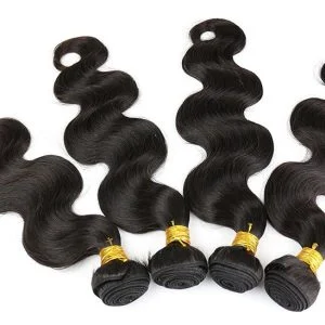 Body Wave Human Hair Bundles of Hair Extensions for Sale Brazilian Remy Hair Weft 1B Natural Color