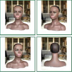 Realistic Female Mannequin Head with Shoulder Manikin PVC Head Bust Wig Head Stand with Makeup for Wigs Display Making,Styling,Sunglasses,Necklace Ear - Image 28