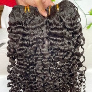Pwigs Burmese Curly Brazilian Remy Human Hair Weft Hair Weave Bundles 12A Hair Products Curly Human Hair Extensions - Image 6