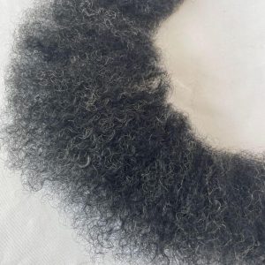 Pwigs Human Hair Lace Afro Curl Face Beard Mustache For American Black Men Realistic Makeup Lace Base Replacement System - Image 8