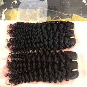 Human  Hair Bundles Curly 100% Remy Hair Extension Human Hair Weft Unprocessed Virgin Human Weave 3 Bundle - Image 4