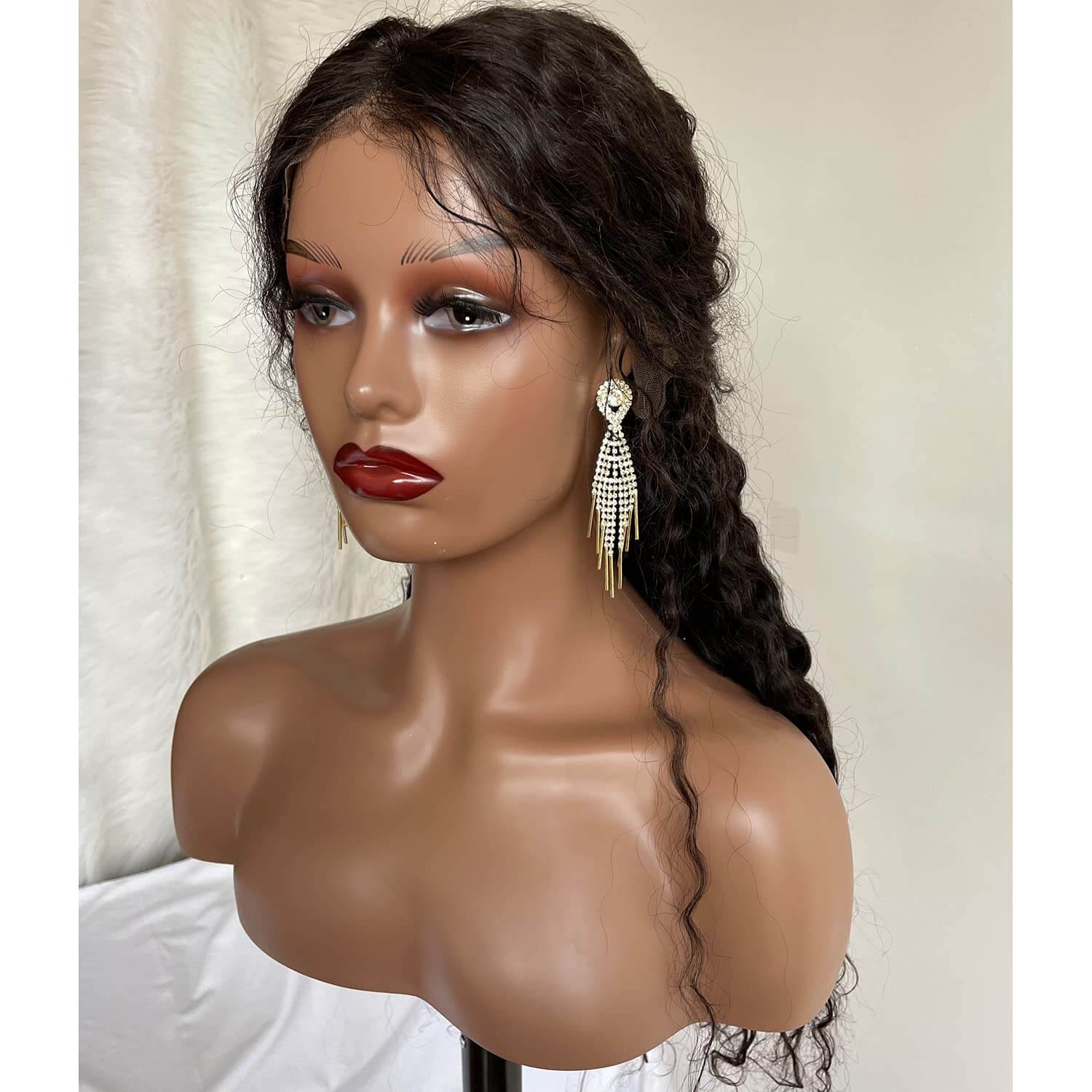 PWig Mannequin Heads 3Colors Bust Female Realistic Manikin Head with Face and Shoulders for Wigs Beauty Accessories Displaying - Image 25