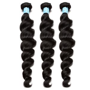 Loose Wave Brazilian Remy Hair 3 Pcs Brazilian Hair Weave Bundles 8A Hair Products Curly Human Hair Extensions - Image 3