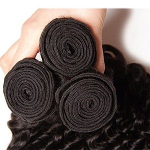 Brazilian Hair Deep Curly Bundles with 13x4 Ear to Ear Lace Frontal Closure Unprocessed Human Hair Extensions - Image 4