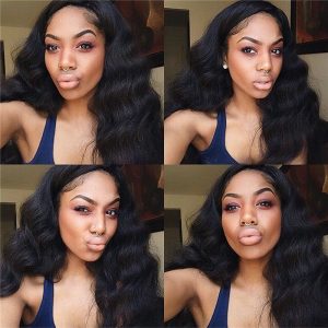 Cambodian Human Hair Body Wave Lace Front Human Hair Wigs with Baby Hair Bleached Knots for Black Women 24 inch - Image 5