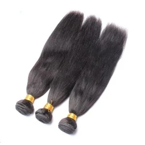 Alternative view of Good Bundle Hair Websites Yaki Straight Hair Weave 3 Bundles Brazilian Human Hair Natural Color