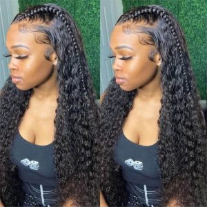 Hd Transparent Deep Wave Lace Front Wig 13*6 Human Hair T Part Lace Wigs For Sale - Image 3