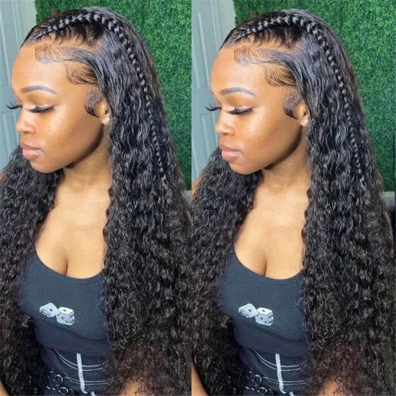 Hd Transparent Deep Wave Lace Front Wig 13*6 Human Hair T Part Lace Wigs For Sale - Image 3