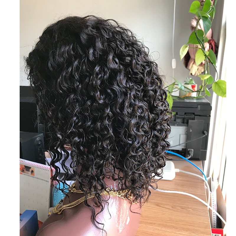 Curly Hair Lace Front Wigs 200% Density Jerry Curly Human Hair Wig Pre-Plucked Natural Hair Line Bleached Knots With Natural Baby Hair - Image 2