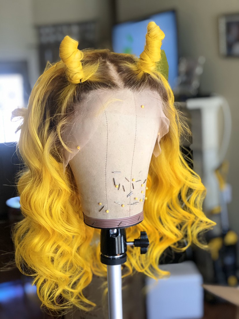 Transparent Lace Wigs # Brown Yellow Ombre Colored Human Hair Wigs Body Wave Brazilian Remy Lace Front Wig Closure Wig - Image 4