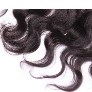 HD Lace Closure Frontal Human Hair Weave Body Wave Peruvian Remy Hair A Lace Frontal Closure 13x4inchs Natural Color - Image 4