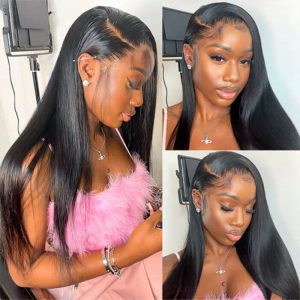 Skin Melt Hd Lace Wigs 13X4 Lace Front Wigs Straight Human Hair Wigs Beauty Supply 30 Inch - Image 4